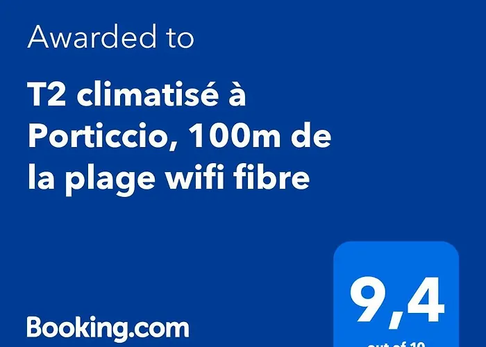 Апартаменты T2 Climatise A Porticcio, 100m De La Wifi Fibre Портисьо